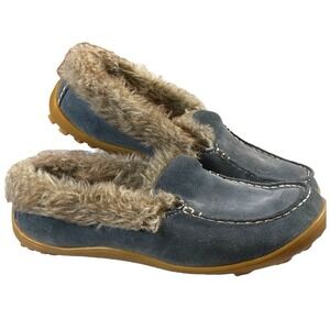 Columbia Minx Omni-Heat Moccasin Slippers Womens 10 Gray Cozy Slip-On Hygge Fall